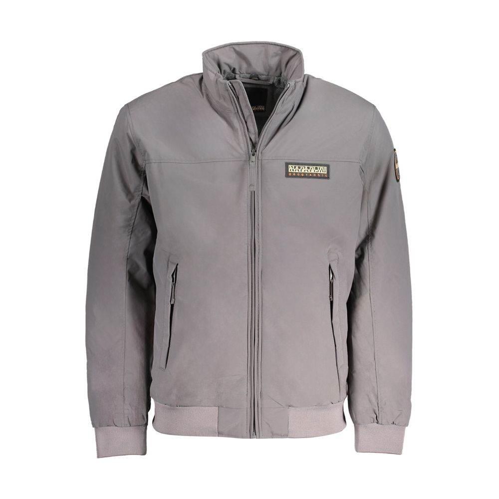 Napapijri Gray Polyamide Men Jacket - Hilstor