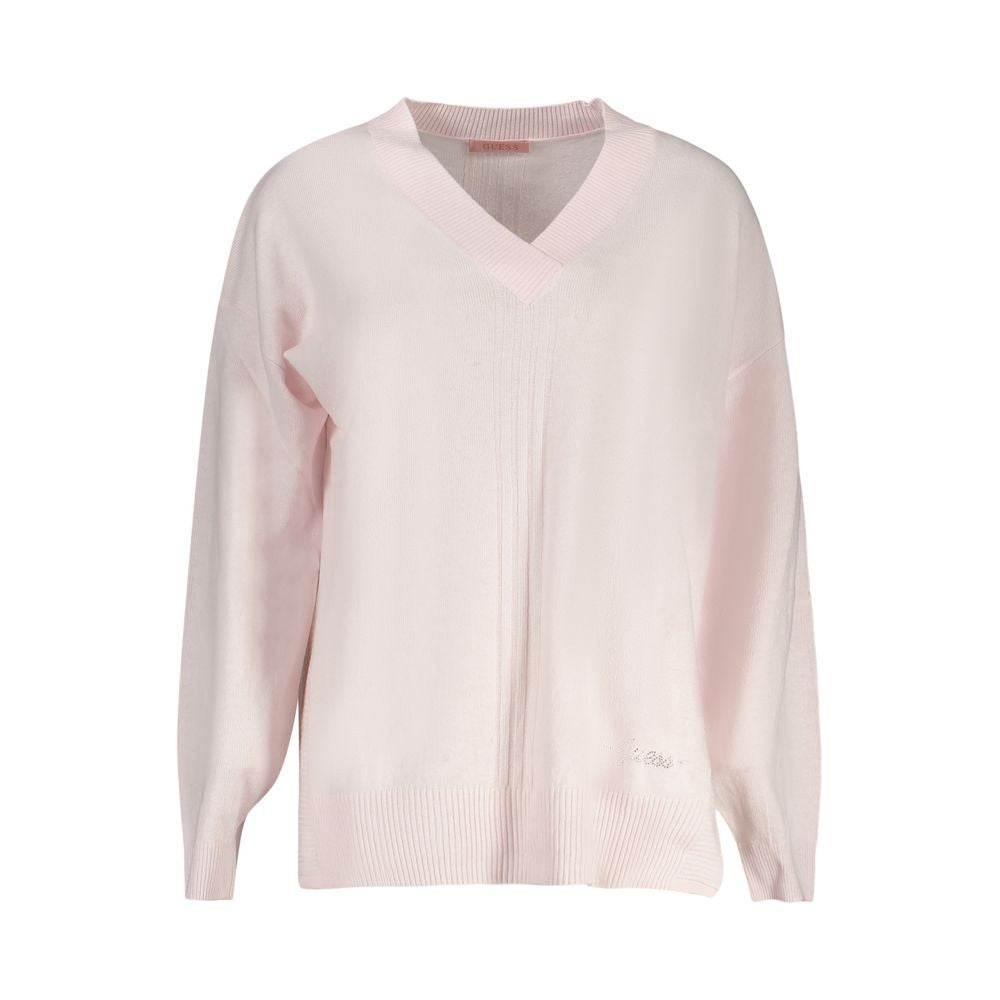 Guess Jeans Pink Acrylic Women Sweater - Hilstor