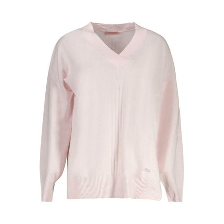 Guess Jeans Pink Acrylic Women Sweater - Hilstor