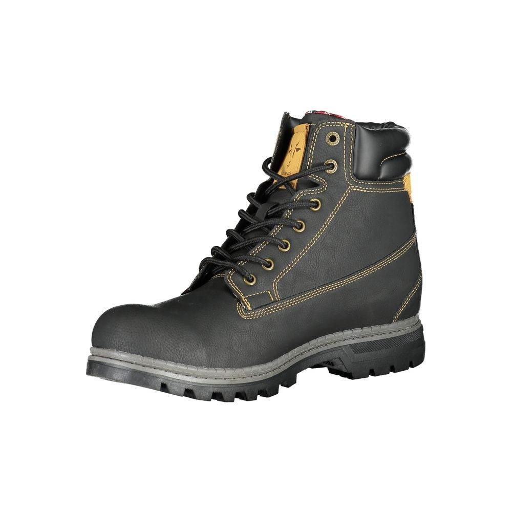 Carrera Sleek Lace-Up Boots with Contrast Accents - Hilstor