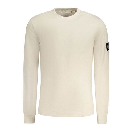 Calvin Klein Beige Cotton Men Sweater - Hilstor