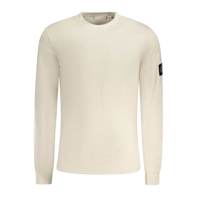 Calvin Klein Beige Cotton Men Sweater - Hilstor