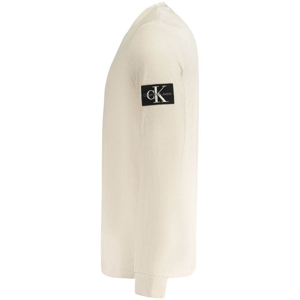 Calvin Klein Beige Cotton Men Sweater - Hilstor