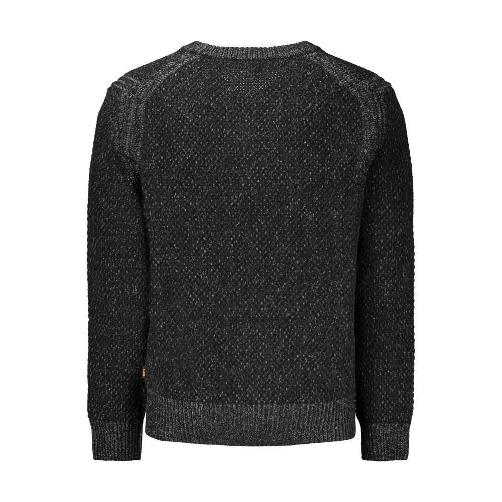 Hugo Boss Black Wool Men Sweater - Hilstor