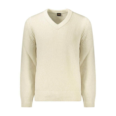 Hugo Boss Beige Wool Men Sweater - Hilstor