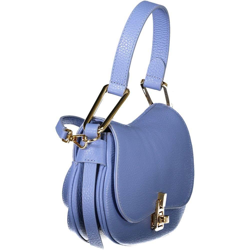 Coccinelle Light Blue Leather Women Handbag - Hilstor