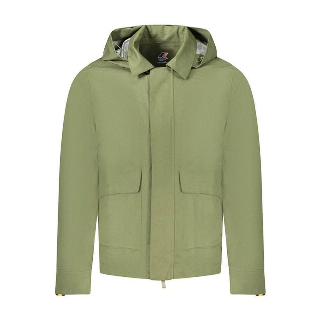 K-WAY Green Cotton Men Jacket - Hilstor