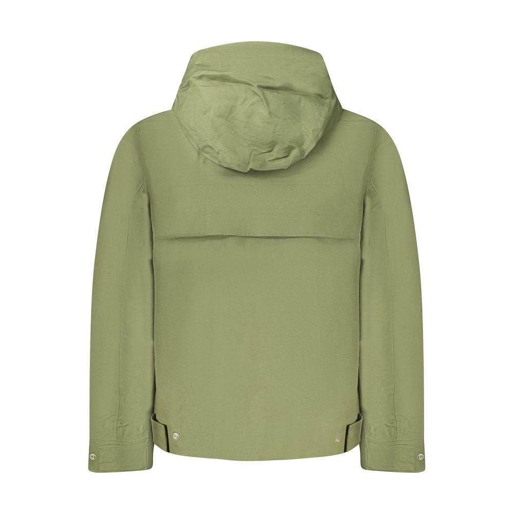 K-WAY Green Cotton Men Jacket - Hilstor
