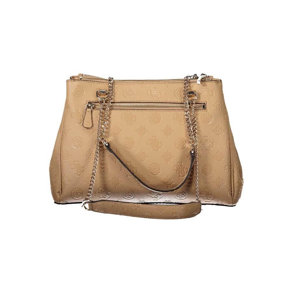 Guess Jeans Beige Polyethylene Women Handbag - Hilstor