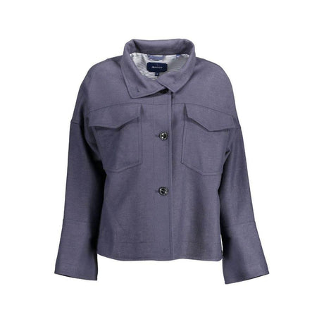 Gant Blue Viscose Women Jacket - Hilstor