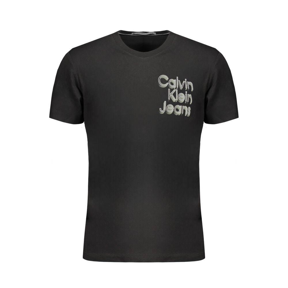 Calvin Klein Black Cotton T-Shirt - Hilstor