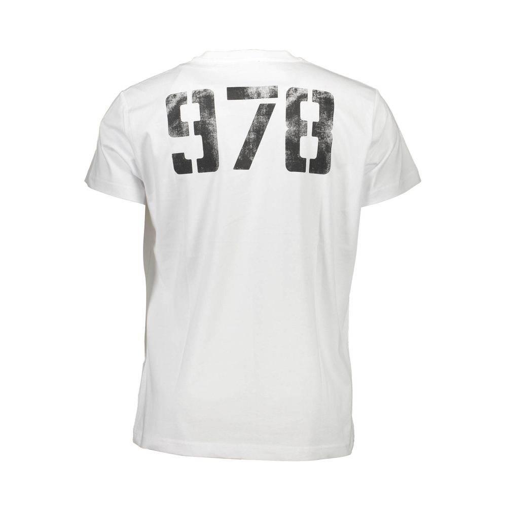 Diesel White Cotton Men T-Shirt - Hilstor