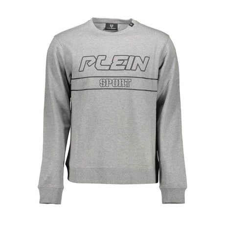 Plein Sport Gray Cotton Men Sweater - Hilstor