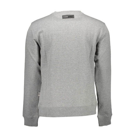 Plein Sport Gray Cotton Men Sweater - Hilstor