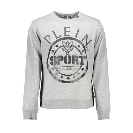 Plein Sport Gray Cotton Men Sweater - Hilstor