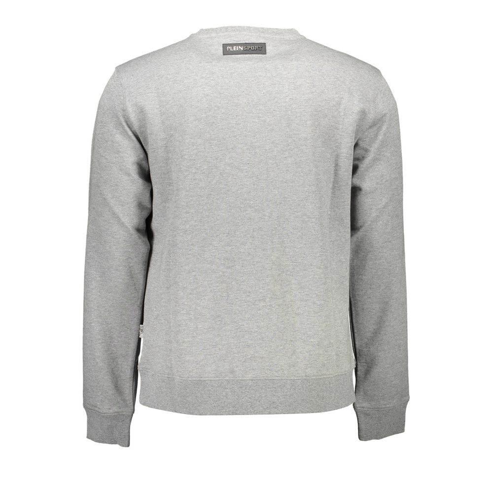 Plein Sport Gray Cotton Men Sweater - Hilstor