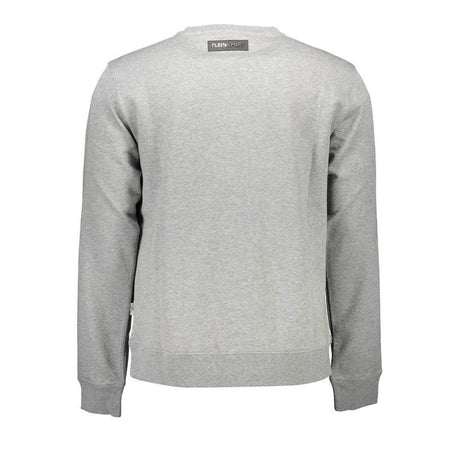 Plein Sport Gray Cotton Men Sweater - Hilstor
