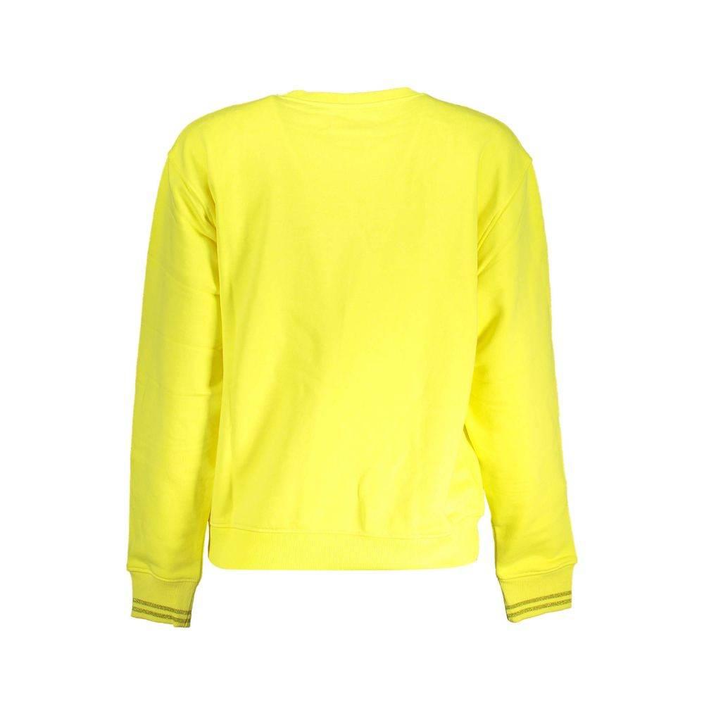 Desigual Yellow Cotton Women Sweater - Hilstor