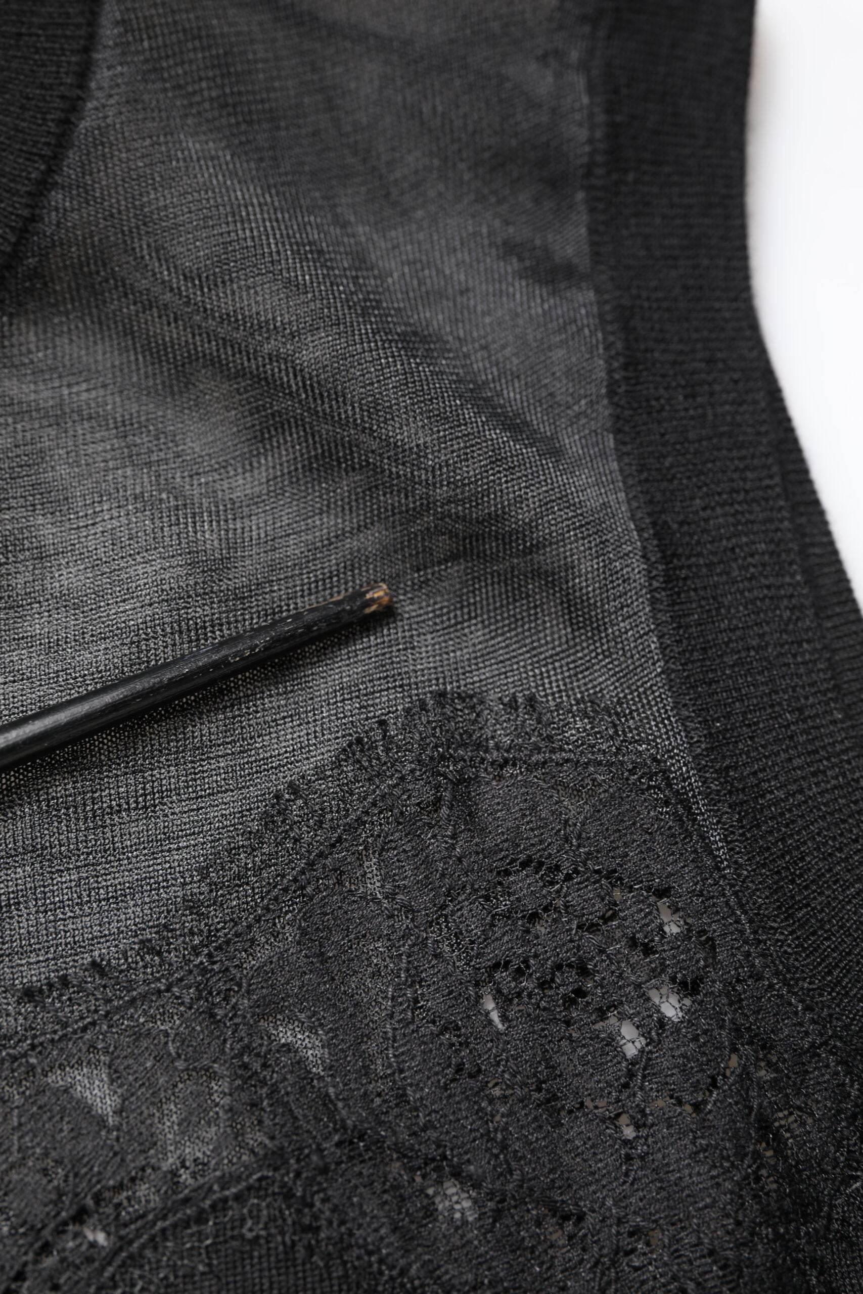 Dolce & Gabbana Black Lace Sheer Crew Neck Sleeveless Top - Hilstor
