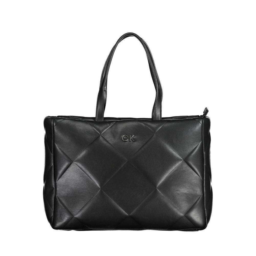 Calvin Klein Black Polyester Handbag - Hilstor