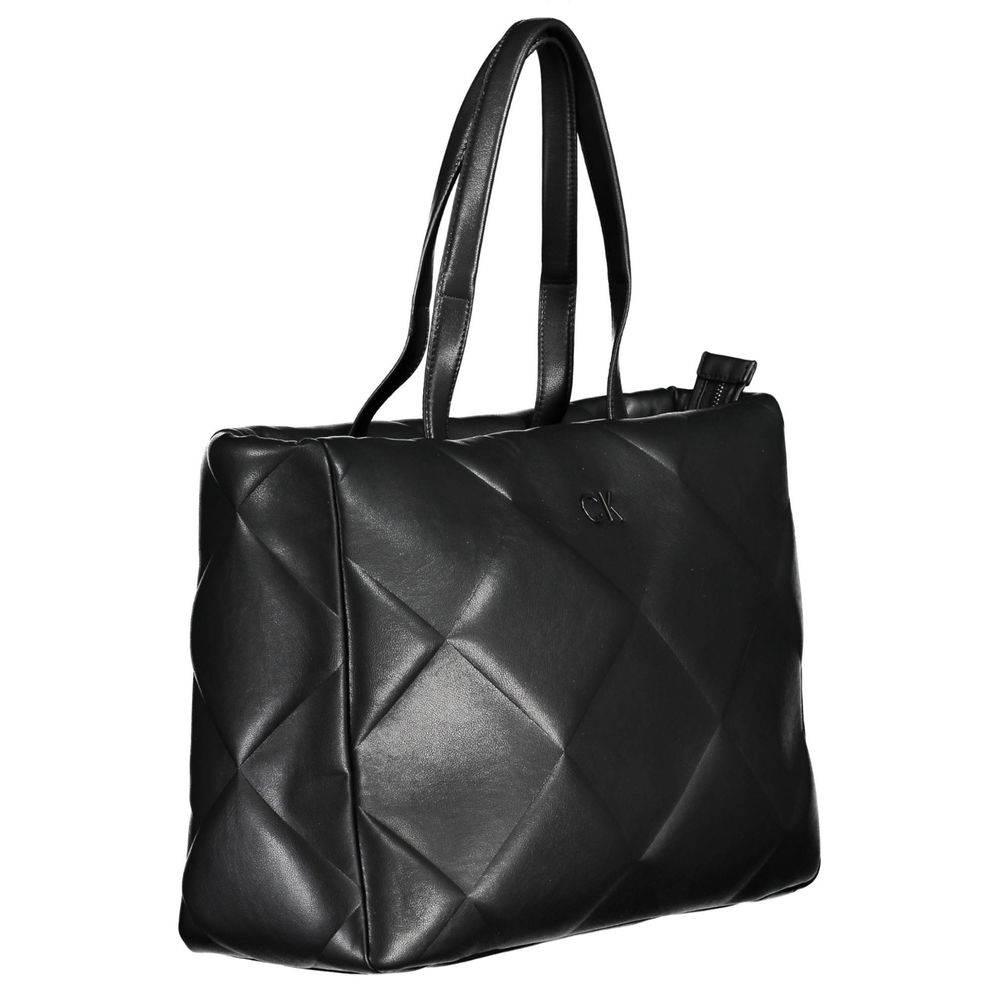 Calvin Klein Black Polyester Handbag - Hilstor