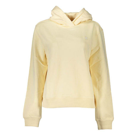 Calvin Klein Beige Brushed Logo Hooded Sweatshirt - Hilstor