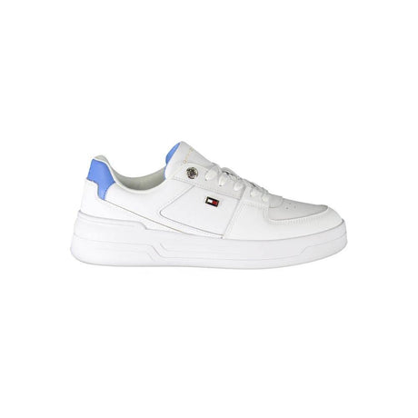 Tommy Hilfiger White Polyester Sneaker - Hilstor
