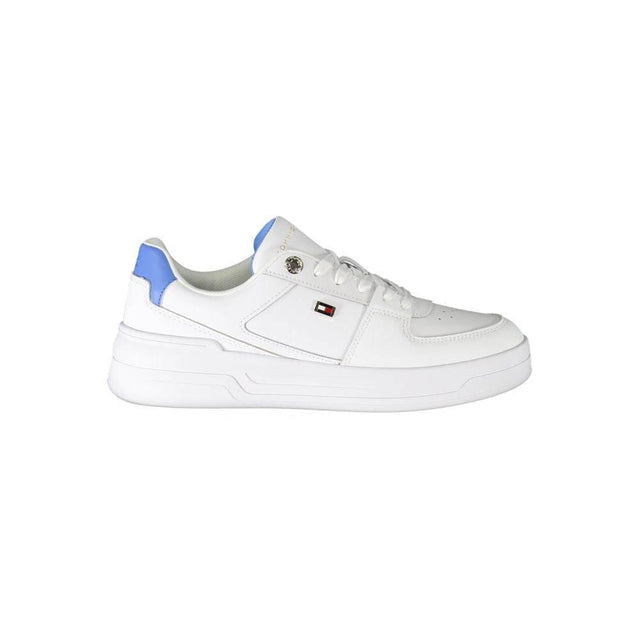 Tommy Hilfiger White Polyester Sneaker - Hilstor
