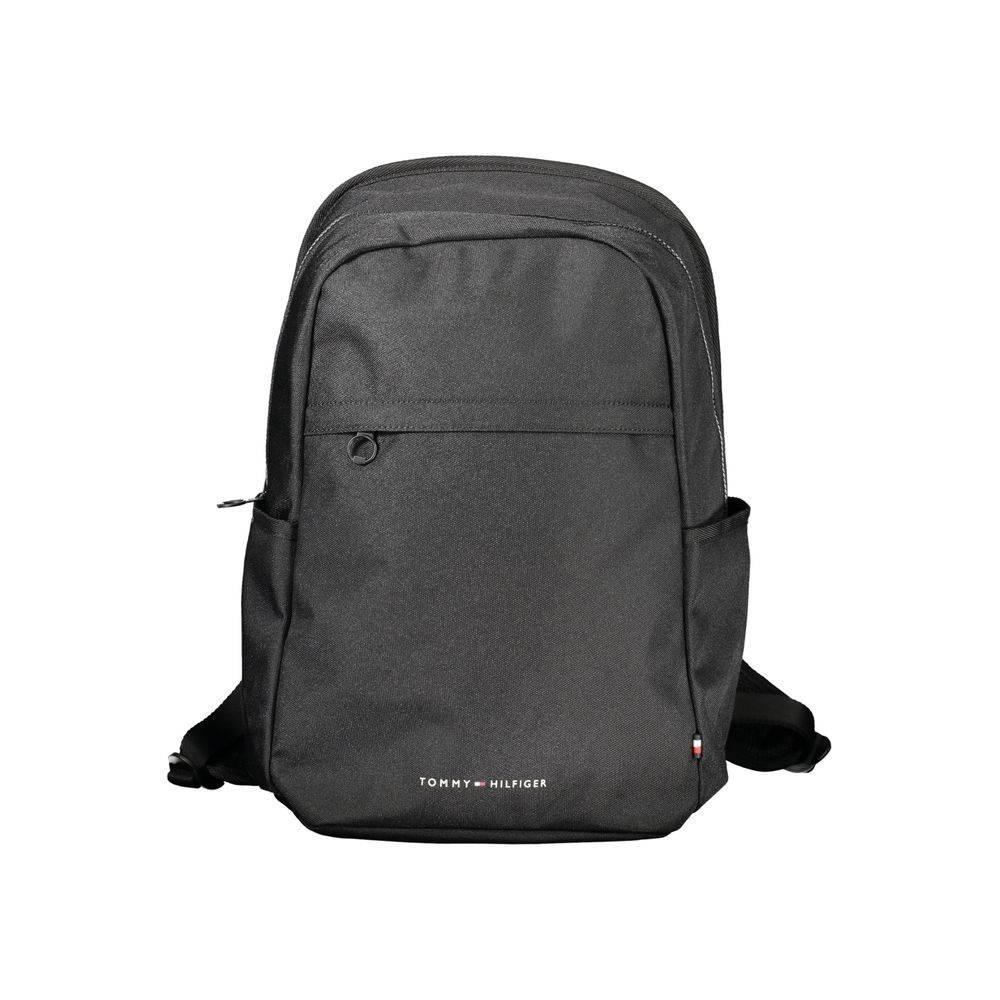 Tommy Hilfiger Black Polyester Backpack - Hilstor
