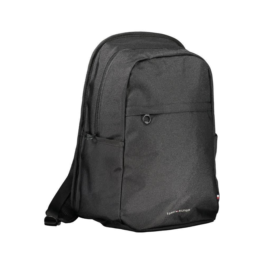 Tommy Hilfiger Black Polyester Backpack - Hilstor