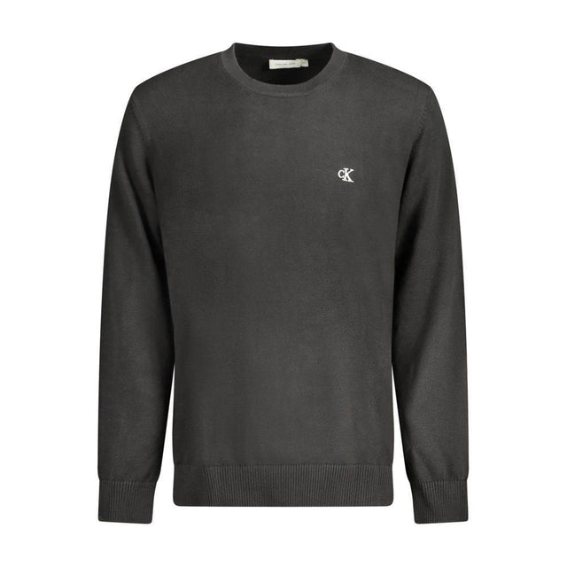 Calvin Klein Black Cotton Men Sweater - Hilstor