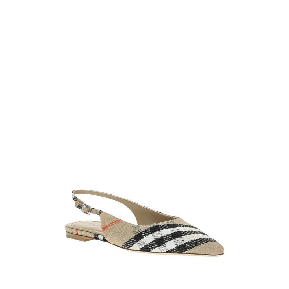 Burberry Birdie Check slingback Ballerinas - Hilstor