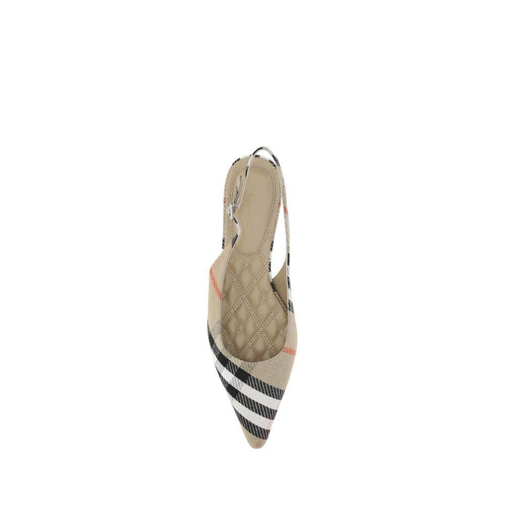 Burberry Birdie Check slingback Ballerinas - Hilstor