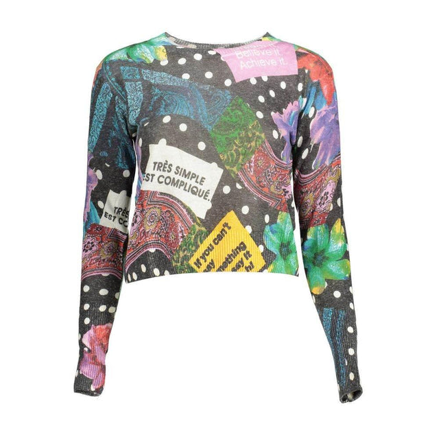 Desigual Black Acrylic Women Sweater - Hilstor