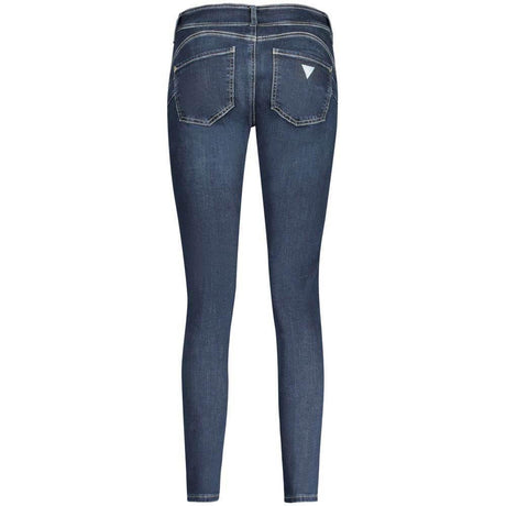 Guess Jeans Blue Cotton Women Skinny Jean - Hilstor