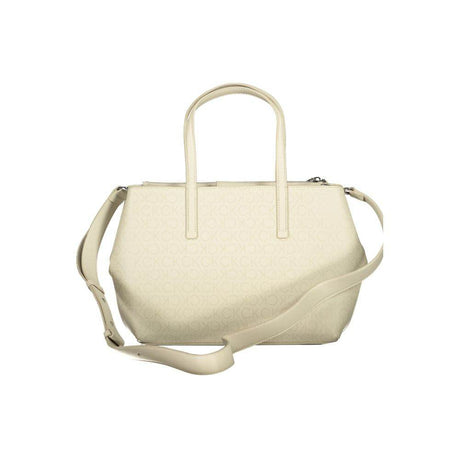 Calvin Klein Beige Polyester Handbag - Hilstor