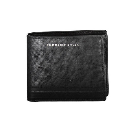 Tommy Hilfiger Black Leather Men Wallet - Hilstor