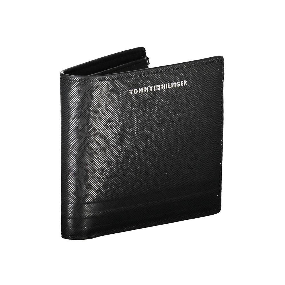 Tommy Hilfiger Black Leather Men Wallet - Hilstor