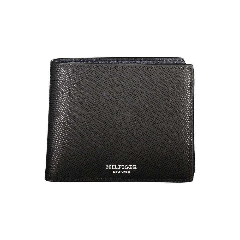 Tommy Hilfiger Black Leather Wallet - Hilstor