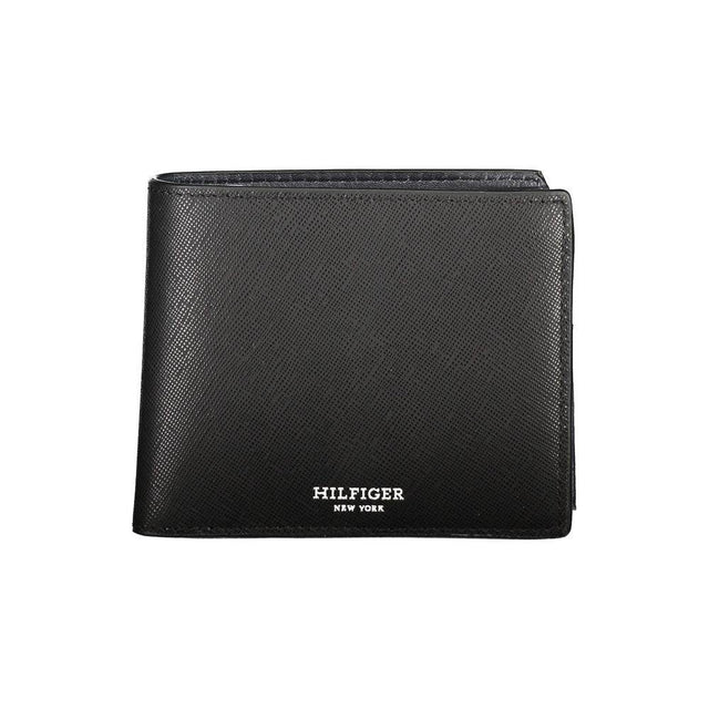 Tommy Hilfiger Black Leather Wallet - Hilstor