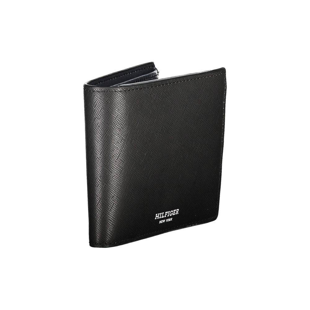 Tommy Hilfiger Black Leather Wallet - Hilstor