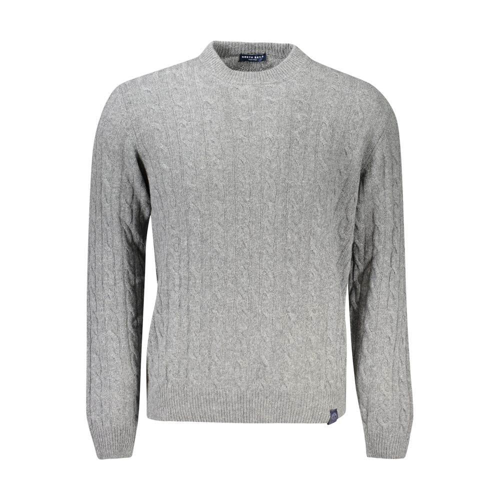 North Sails Gray Wool Men Sweater - Hilstor