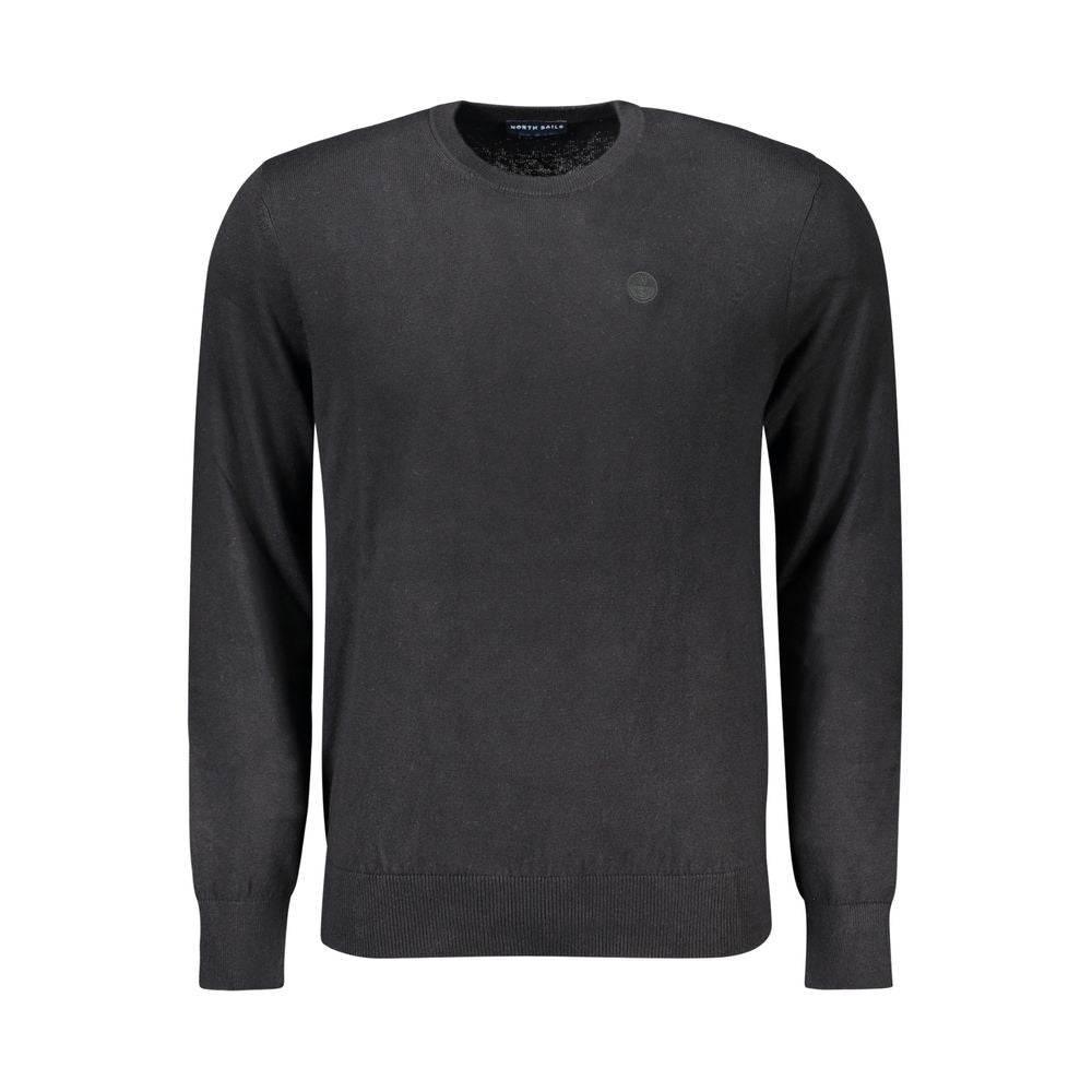 North Sails Black Cotton Men Sweater - Hilstor
