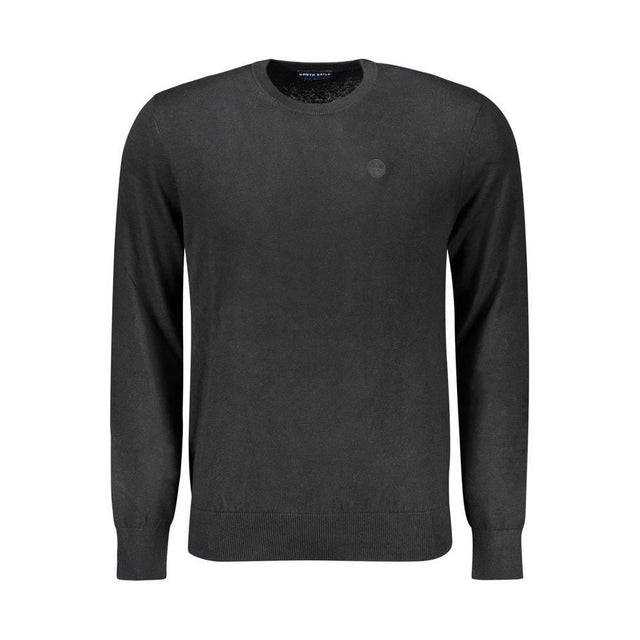 North Sails Black Cotton Men Sweater - Hilstor