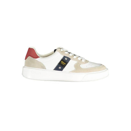 Blauer White Polyethylene Men Sneaker - Hilstor