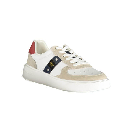 Blauer White Polyethylene Men Sneaker - Hilstor