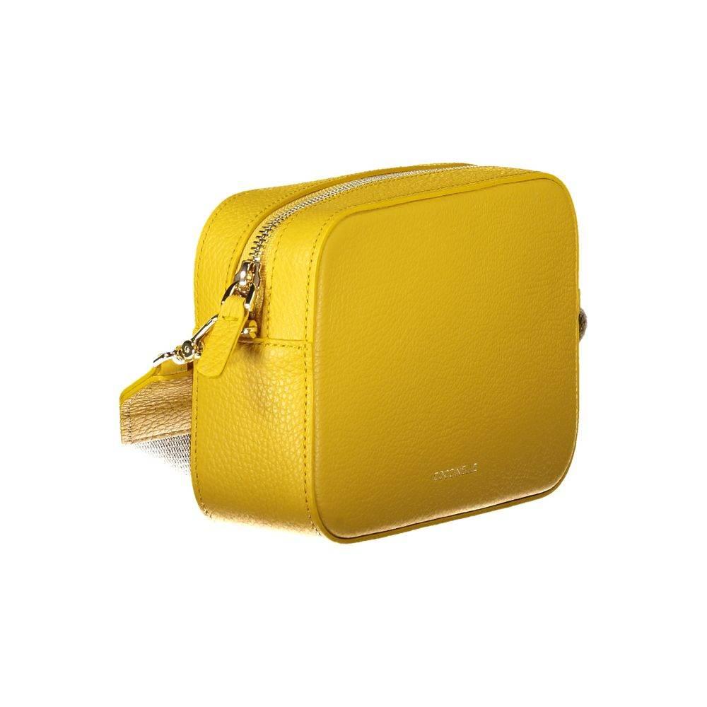 Coccinelle Yellow Leather Women Handbag - Hilstor