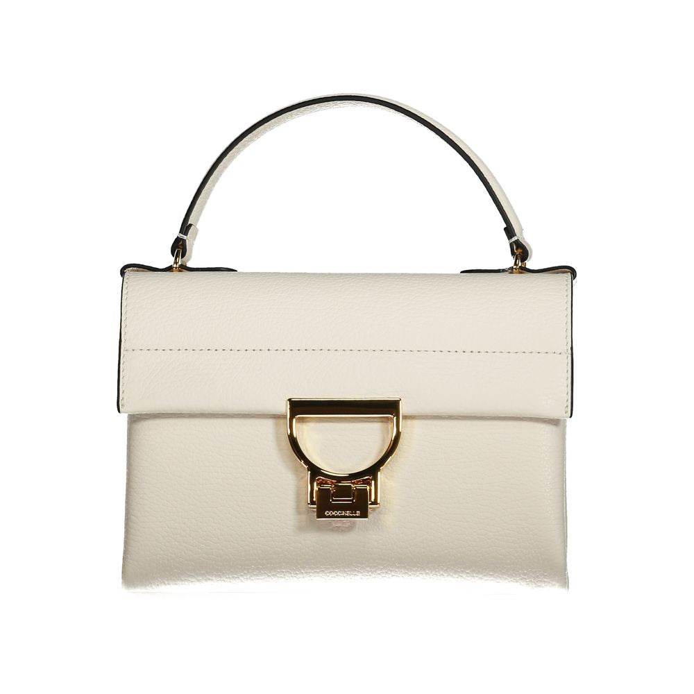 Coccinelle White Leather Handbag - Hilstor