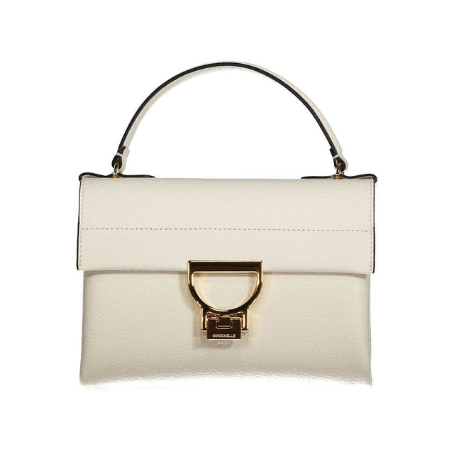Coccinelle White Leather Handbag - Hilstor