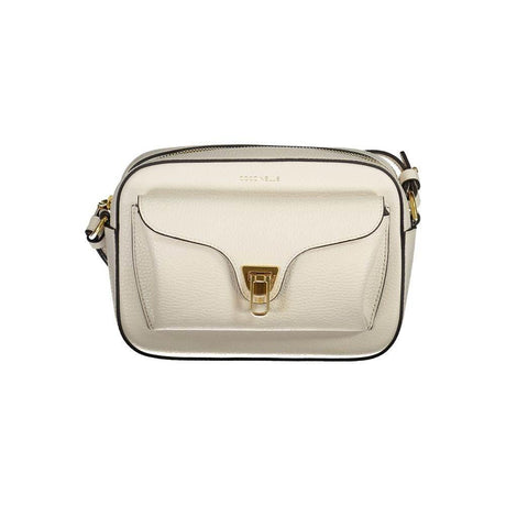 Coccinelle White Leather Handbag - Hilstor